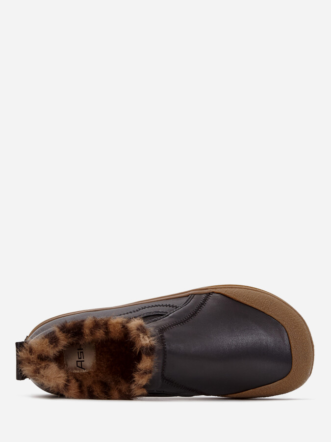 Женские зимние слипоны ash anemone fur черные | 5ah.ah152812.s купить в официальном магазине AshRussia.ru