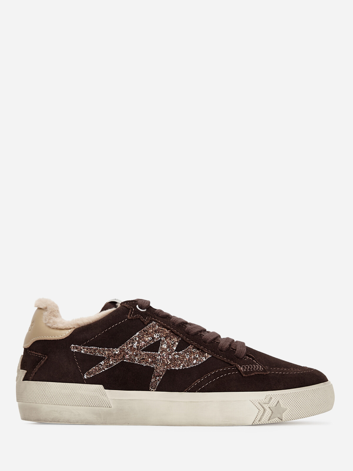 Женские зимние кеды ash moonlight fur бежевые | 5ah.ah152755.s купить в официальном магазине AshRussia.ru