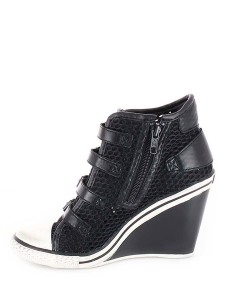 TEMPO(SS15-V-107947-001),Кеды женские,текстиль/кожа/иск.кожа _черный арт. 1AH.AH39051.K