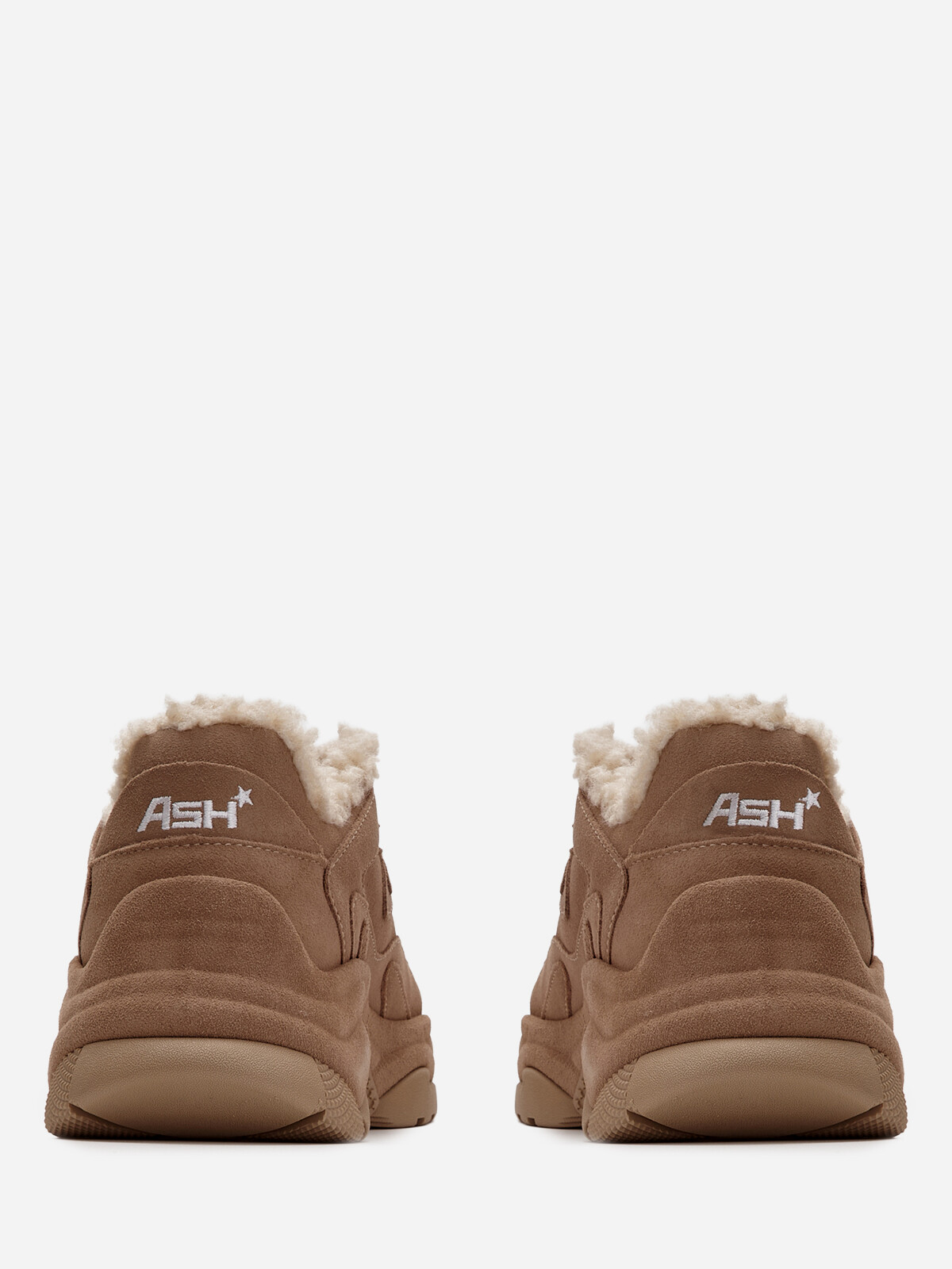 Женские зимние кроссовки ash addict bis fur бежевые | 3ah.ah147019.s_ купить в официальном магазине AshRussia.ru
