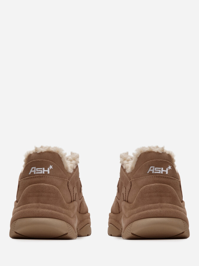 Женские зимние кроссовки ash addict bis fur бежевые | 3ah.ah147019.s_ купить в официальном магазине AshRussia.ru