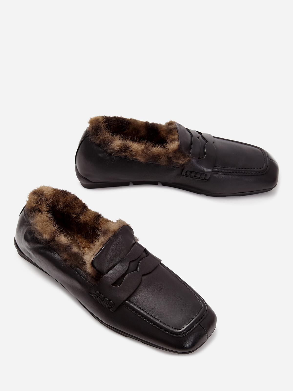 Женские зимние мокасины ash barkley fur черные | 5ah.ah152554.s купить в официальном магазине AshRussia.ru