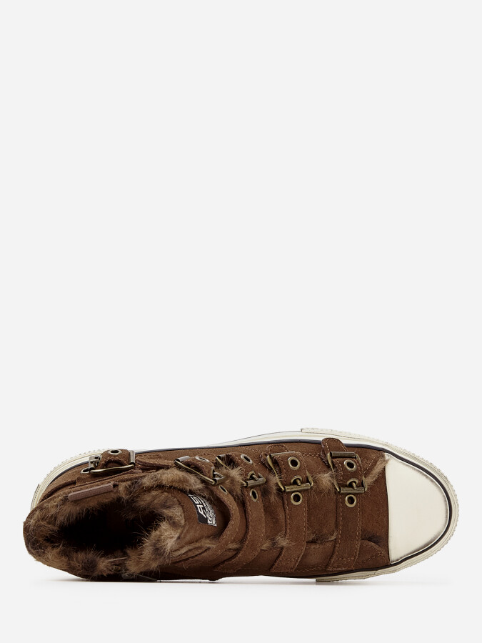 Женские зимние кеды ash rainbow fur  | 5ah.ah152819.s купить в официальном магазине AshRussia.ru
