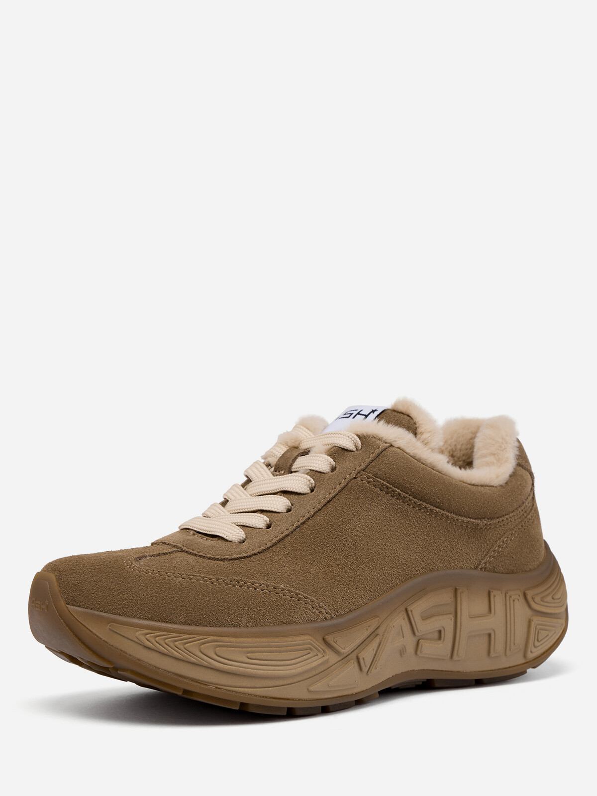 Женские зимние кроссовки ash eldorado fur коричневые | 5ah.ah152700.s купить в официальном магазине AshRussia.ru