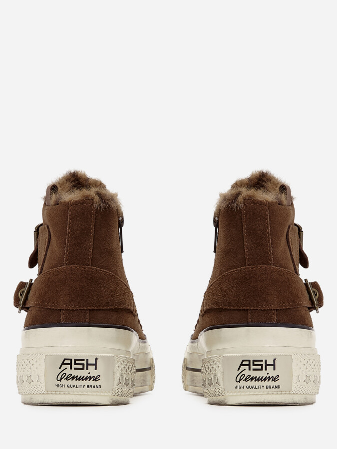 Женские зимние кеды ash rainbow fur  | 5ah.ah152819.s купить в официальном магазине AshRussia.ru