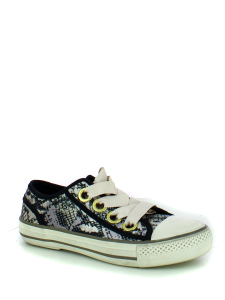 VICKY(SS15-V-107831-002),Кеды женские,текстиль/резина серый/черный арт. 1AH.AH39071.K