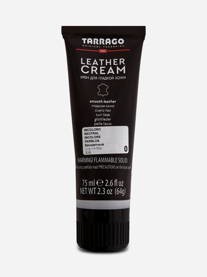 Аксессуары для обуви прочее крем-тюбик leather cream neutral
