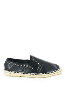 WILD(SS15-ME-SP1529-001),Эспадрильи мужские,кожа/текстиль черный/серебряный арт. 1AH.AH40938.K