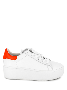CULT (SS17-S-107829-001),Кеды женские,кожа белый/коралловый арт. 5AH.AH53305.Т