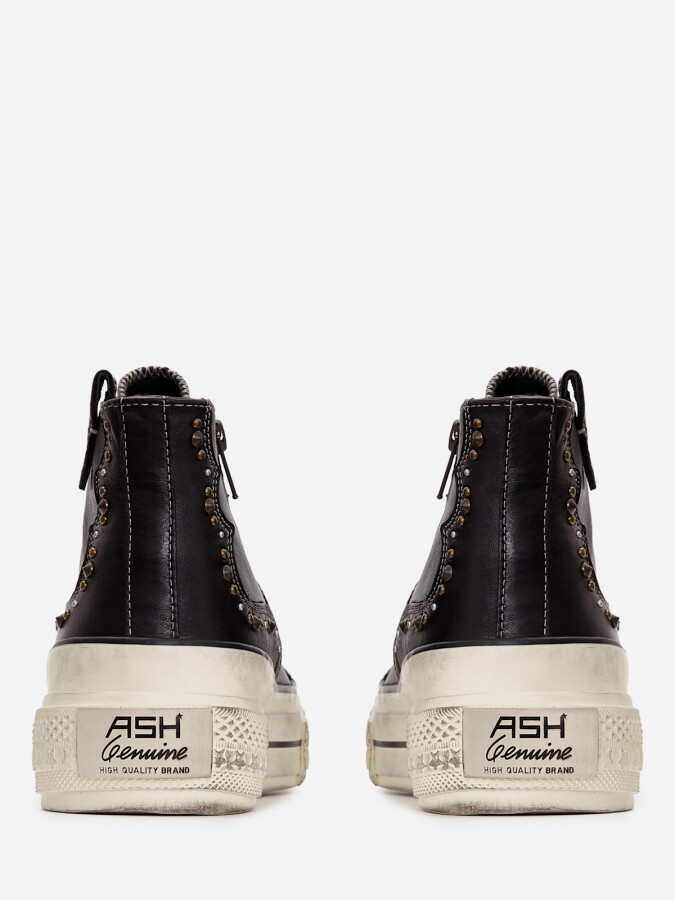 Женские демисезонные кеды ash ring черные | 5ah.ah152824.t купить в официальном магазине AshRussia.ru